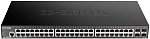 1000688457 Коммутатор D-LINK Коммутатор/ DGS-1250-52X,DGS-1250-52X/A1A Smart L2 Switch 48x1000Base-T, 4х10GBase-X SFP+, CLI, RJ45 Console