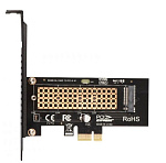 1862132 ORIENT C302E, Переходник PCI-Ex1->M.2 M-key NVMe SSD, тип 2230/2242/2260/2280, 2 планки крепления в комплекте (31152)