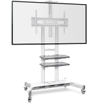 TS1881-W ONKRON мобильная стойка для ТВ 50"-86", макс 105.9кг, белая TS1881