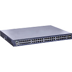 1000443269 Коммутатор/ Managed stackable L2 + layer switch with PoE 802.3 af/at support, 46 10/100/1000BASE-T PoE ports, 2 1000BASE-T PoE/SFP combo ports, 2