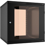 1777589 Шкаф коммутационный NT WALLBOX LIGHT 12-65 B (176973) настенный 12U 600x520мм пер.дв.стекл несъемн.бок.пан. направл.под закл.гайки 55кг черный 470мм 2