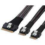 11068526 Интерфейсный кабель/ Slimline x8 (STR) to 2x Slimline x4 (STR),80CM,100 OHM,