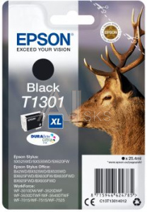 435392 Картридж струйный Epson T1301 C13T13014012 черный (945стр.) (25.4мл) для Epson B42WD