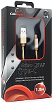1648822 Cablexpert Кабель USB 3.0 CC-P-USBC03Gd-1.8M AM/Type-C, серия Platinum, длина 1.8м, золотой, блистер