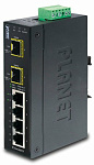 1000458147 коммутатор/ PLANET IP30 Industrial 8* 1000TP + 2* 100/1000F SFP Full Managed Ethernet Switch (-40 to 75 degree C), 1588