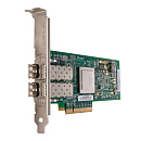 QLE2562-CK Qlogic QLE2562 8Gb Dual Port FC HBA, x8 PCIe, SR LC multi-mode optic, LP + FH, transivers included