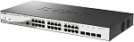1000679739 Коммутатор D-LINK Коммутатор/ DGS-1210-28P/ME/B Managed L2 Metro Ethernet Switch 24x1000Base-T PoE, 4x1000Base-X SFP, PoE Budget 193W, Surge 6KV, CLI, RJ45 Console,