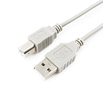 Кабель USB2.0 Cablexpert CC-USB2-AMBM-6-N, AM/BM, медь, Pro, 1.8м, серый, пакет