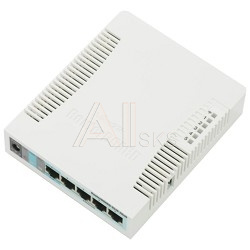 1249882 Маршрутизатор MIKROTIK RB951G-2HnD Беспроводной ,RouterBOARD 951G-2HnD with 600Mhz CPU,128MB RAM, 5xGbit LAN, built-in 2.4Ghz 802b/g/n 2x2 two chain wi