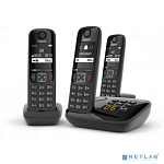 Gigaset [L36852-H2836-S311] AS690A Trio RUS черный (труб. в компл.:3шт) автооветчик АОН