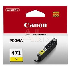 330025 Картридж струйный Canon CLI-471Y 0403C001 желтый для Canon Pixma MG5740/MG6840/MG7740