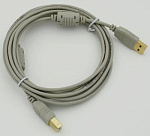 58515 Кабель USB A(m) USB B(m) 3м феррит.кольца серый