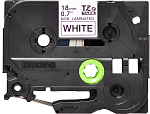 TZEN241 Brother TZeN241: кассета с лентой для печати наклеек черным на белом фоне, ширина: 18 мм.
