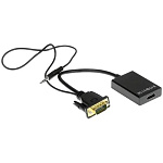 1989283 Cablexpert A-VGA-HDMI-01 Адаптер VGA (M) + аудио-> HDMI (F), 0.15 м, питание от USB