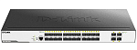D-Link DGS-3000-28XS/B1A, L2 Managed Switch with 24 1000Base-X SFP ports and 4 10GBase-X SFP+ ports.16K Mac address, 802.3x Flow Control, 4K of 802.1Q