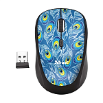 23388 Trust Wireless Mouse Yvi, USB, 800-1600dpi, Peacock, подходит под обе руки [23388]