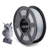npr_D4826 Филамент NVPRINT PLA+ Silver для 3D печати диаметр 1.75мм длина 330 метров масса 1 кг