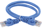 1000380815 Коммутационный шнур (патч-корд), кат.5Е UTP, 0,5м, синий