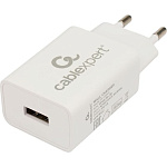 11035173 Cablexpert Зарядное устройство 5Вт, 1А, 1xUSB, белый, пакет (MP3A-PC-39)