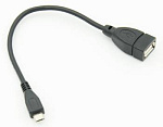 833941 Кабель USB (f)-micro USB (m) 0.2м черный