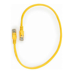 1961915 Патч-корд UTP Cablexpert PP12-0.5M/Y кат.5e, 0.5м, литой, многожильный (жёлтый)