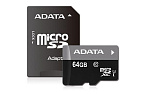3205426 Карта памяти MICRO SDXC 64GB CLASS10 W/AD AUSDX64GUICL10-RA1 ADATA