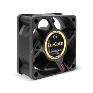 1993290 Exegate EX295205RUS Вентилятор 24В DC ExeGate EX06025B2P-24 (60x60x25 мм, 2-Ball (двойной шарикоподшипник), 2pin, 5100RPM, 34dBA)