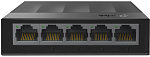 1000537971 Коммутатор/ 5 ports Giga Unmanaged switch, 5 10/100/1000Mbps RJ-45 ports, plastic shell, desktop and wall mountable