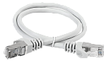1000439745 Коммутационный шнур (патч-корд), кат.6A S/FTP, LSZH, 3м, серый