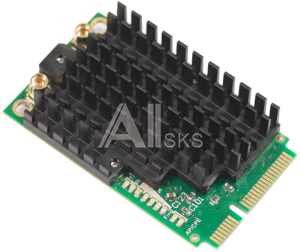 R11e-2HPnD MikroTik 802.11b/g/n High Power miniPCI-e card with MMCX connectors