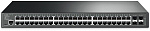 1000394358 Коммутатор TP-Link Коммутатор/ JetStream™ 48-port Pure-Gigabit L2 Managed Switch, 48 10/100/1000Mbps RJ45 ports including 4 Gigabit SFP slots, 1U 19-inch rack-mountable