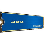 1884058 SSD A-DATA M.2 2280 500GB ADATA LEGEND 750 Client [ALEG-750-500GCS] PCIe Gen3x4 with NVMe, 3350/2450, IOPS 370/190K, MTBF 2M, 3D NAND, 300TBW, 0,33DWPD, RTL