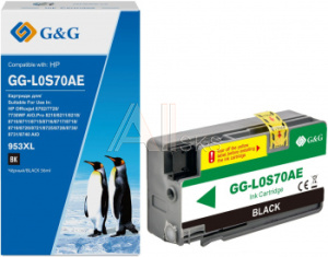 1824647 Картридж струйный G&G GG-L0S70AE №953XL черный (58мл) для HP OJ Pro 7740/8210/8218/8710/8715