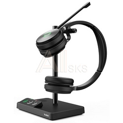 WH62 Dual UC Дуо, Беспроводная, HD звук, 160м DECT, Шумоподав, USB-хаб