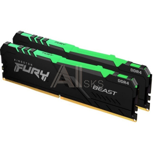 1852355 Kingston DRAM 16GB 3733MHz DDR4 CL19 DIMM (Kit of 2) FURY Beast RGB EAN: 740617318999 [KF437C19BBAK2/16]