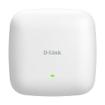точка доступа D-Link Двухдиапазонная Wi-Fi 6 точка доступа AX3000 с поддержкой PoE, 1x2.5Base-T PoE, консольный порт RJ-45, 4 внутренние антенны 3 дБи