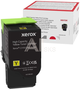 006R04371 Тонер-картридж Xerox увеличен емк желтый для C310/315 голубой (5.5K стр.)
