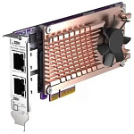 11003395 Плата расширения/ QNAP QM2-2P2G2T Expansion card 2 slots M.2 2280 NVMe. PCIe Gen3 x4 interface, 2x 2.5 GbE BASE-T.