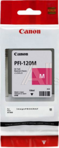1125033 Картридж струйный Canon PFI-120 M 2887C001 пурпурный (130мл) для Canon imagePROGRAF TM-200/205