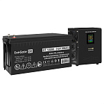 296538 Комплект ИБП EX295996RUS + батарея 200Aч EX282991RUS 1шт (инвертор, синус, для котла, настенный) ExeGate FineSine SX-800.LCD.AVR.2SH <800VA/500W, чист