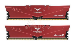 1264309 Модуль памяти TEAMGROUP T-FORCE VULCAN Z Gaming DDR4 Общий объём памяти 16Гб Module capacity 8Гб Количество 2 3000 МГц Множитель частоты шины 16 1.35