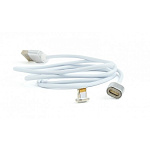 1662329 Cablexpert Кабель магнитный USB 2.0 CC-USB2-AMLMM-1M, AM/ iPhone lightning, магнитный кабель, 1м, алюминиевые разъемы, коробка