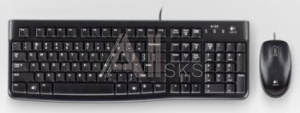 567086 Клавиатура + мышь Logitech MK120 клав:черный мышь:черный/серый USB