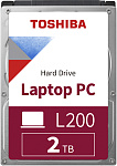1000500752 Жесткий диск/ HDD Toshiba SATA3 2Tb 2.5"" L200 9.5mm 5400 128Mb 1 year warranty (replacement WD20SPZX)