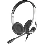 1955843 Наушники с микрофоном A4Tech Fstyler FH100U белый/черный 2м накладные USB оголовье (FH100U (PANDA))