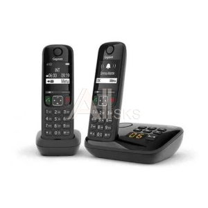 Телефонный аппарат GIGASET AS690A DUO BLACK