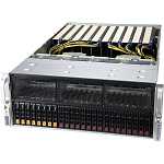 1918551 Сервер SYS-420GP-TNR 4U, 10x Dual Slot GPU, 2xLGA4189 (up to 270W), 32xDDR4(3200), 16x2.5" SAS/SATA, 8x2.5" SAS/SATA/NVME, 10xPCIE x16 (for GPU), 1xP