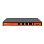 WI-PCES326GF настраиваемый PoE 370Вт, порты 24 PoE GE + 2 SFP, Easy Smart