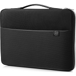 3XD34AA#ABB Case HP 14'' Carry Sleeve Black/Silver (for all hpcpq 14.0" Notebooks) cons