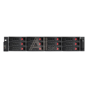 293397 Серверный корпус ExeGate Pro 2U660-HS12 <RM 19", высота 2U, глубина 660, БП 1U-700ADS, 12xHotSwap>